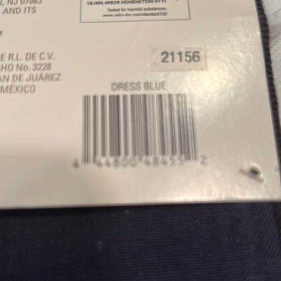 Studio 3B-Blue w/Black Contrast Stitch Linen Blend Table Runner- 14” x 72”-NWT - Picture 6 of 7